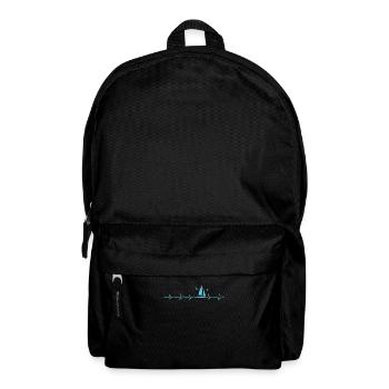 Sailing Heartbeat | Gift Sailing Heartbeat - Backpack - black - Front