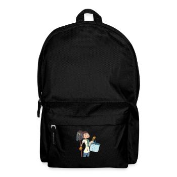 Cleaning lady with mop and bucket - Backpack - black - Front