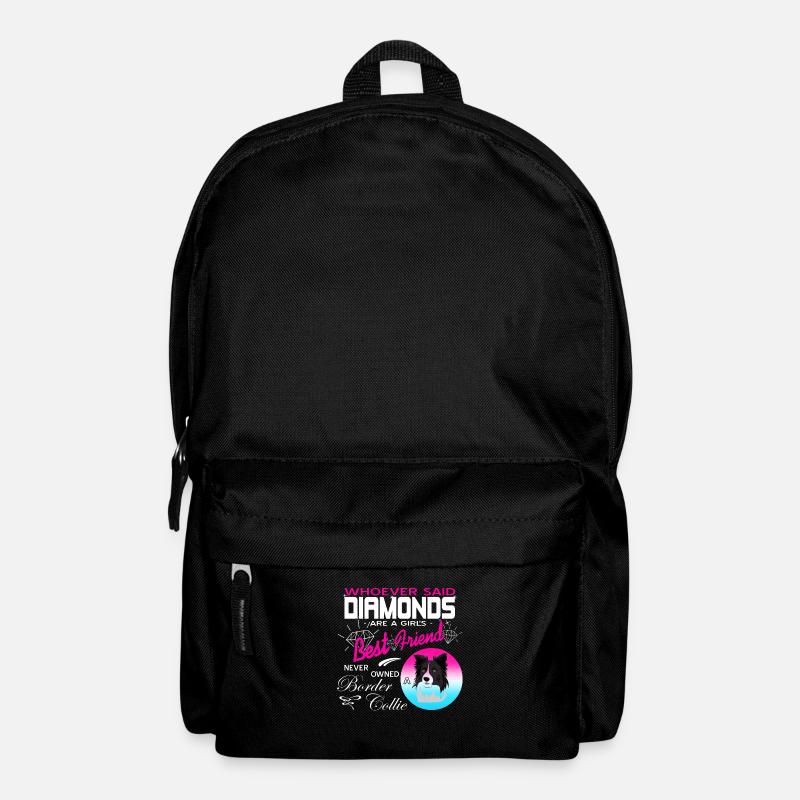 Border Collie - Rucksack - Schwarz