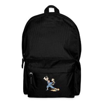 Fantasy monk fighter kick kick - Backpack - black - Front