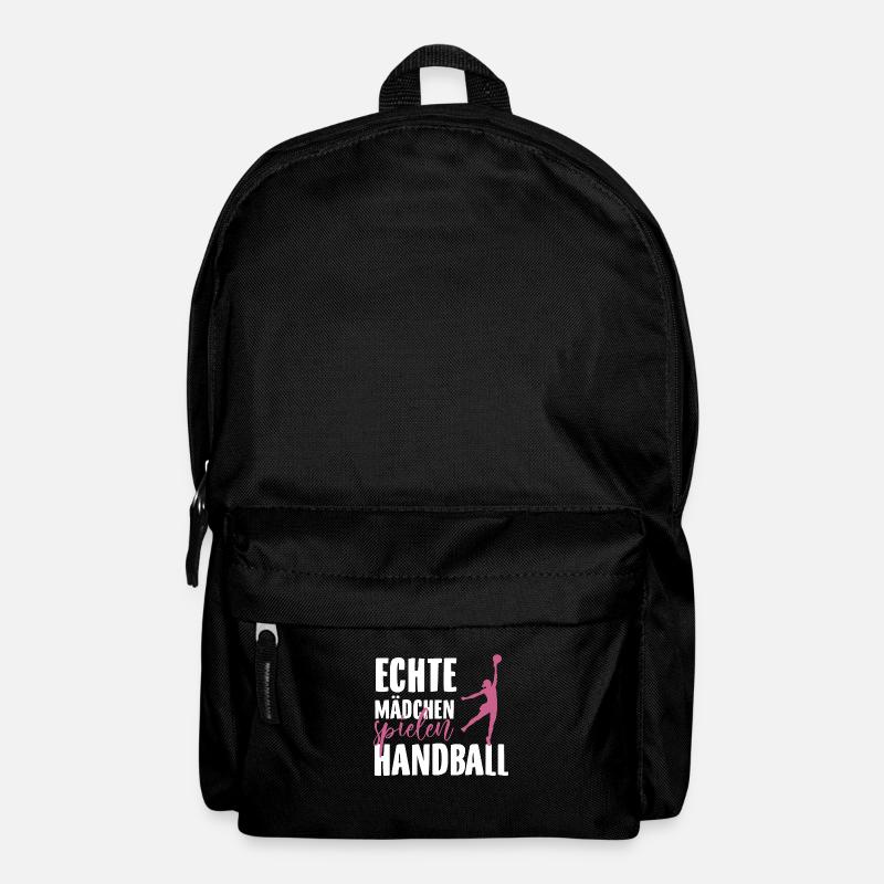 Handball Mädchen | Handballer Team Hobby Geschenke - Rucksack - Schwarz