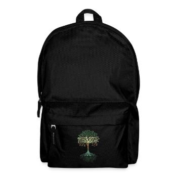 Tree of life Dog yoga dont hate mediate namaste - Rucksack - Schwarz - Vorne