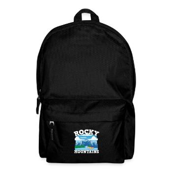 Canada pride Useh flag rocky mountains - Rucksack - Schwarz - Vorne
