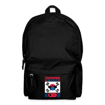 TKD Korean Martial Arts Tae Kwon - Rucksack - Schwarz - Vorne