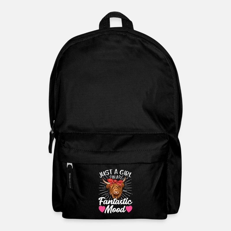 Scottish Highland Cattle Cow - Rucksack - Schwarz