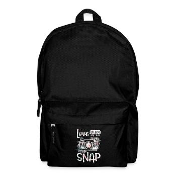 Photography Camera Lens Watercolor - Rucksack - Schwarz - Vorne