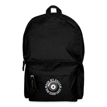 Billard Pool Billard Billardkugel Billardkö 8Ball - Rucksack - Schwarz - Vorne