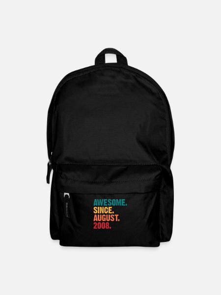August 2008 - Geburtstag im August - Rucksack - Schwarz