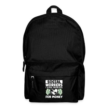 School Social Work Month Social - Rucksack - Schwarz - Vorne
