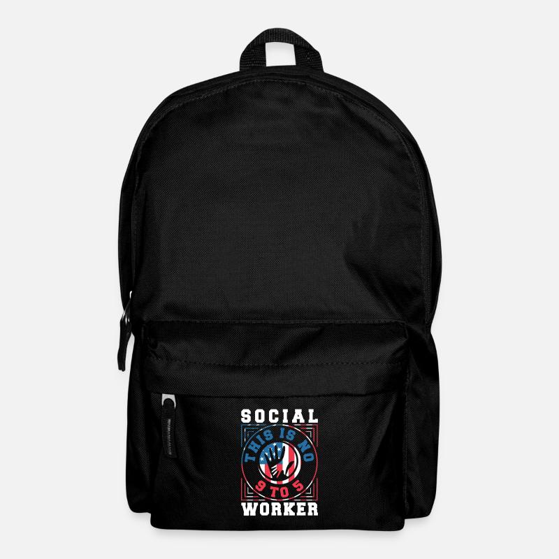 Mains du Mois du travail social à l’école - Sac à dos - noir