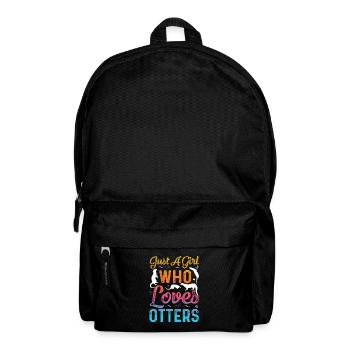 Otter Otter Sea Otter Water Marten Girl - Backpack - black - Front