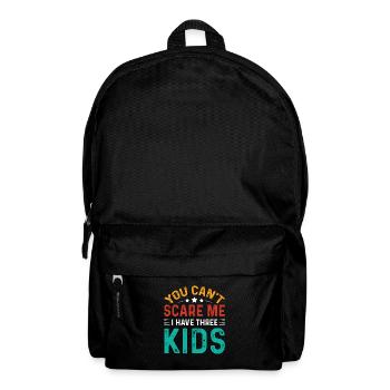 J’ai trois enfants papa maman cadeau - Sac à dos - noir - Devant