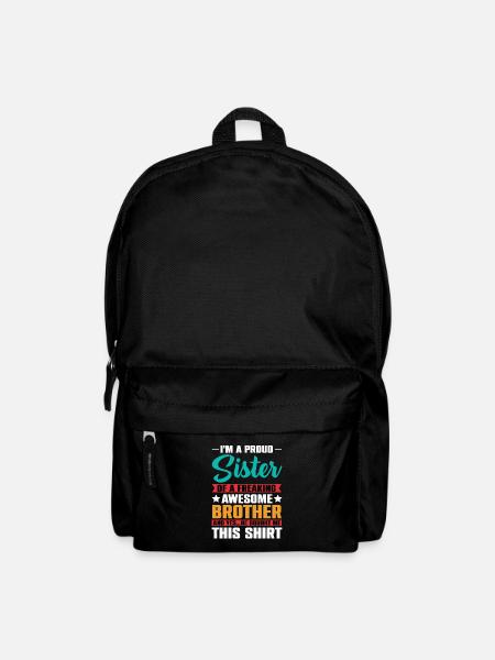 Frère Sœur Jumeaux Frères et sœurs - Sac à dos - noir