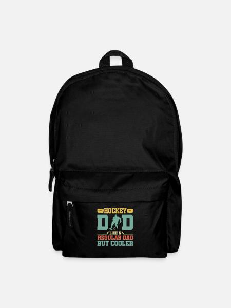 Ice Hockey Papa Ice Hockey Player Father Gift - Backpack - black