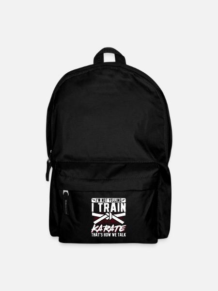 Karate Black Belt Gi Uniform I'M - Rucksack - Schwarz
