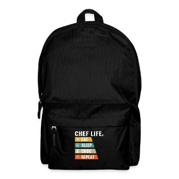 Chef Beani, Chef, Kitchen, Five Star, Gold, 5, - Backpack - black - Front