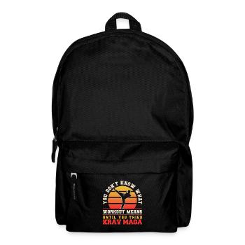 Krav Maga Apparel Israeli Self - Rucksack - Schwarz - Vorne