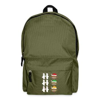 Weihnachtshund Weihnachten Hundebesitzer Hund Tier - Rucksack - Olivgrün - Vorne