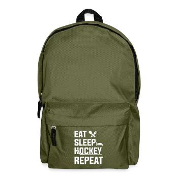 Cadeau sportif d’équipe du club de hockey sur glace - Sac à dos - vert olive - Devant