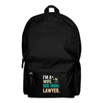 Wife Dog owner Lawyer Lawyer - Backpack - black - Front