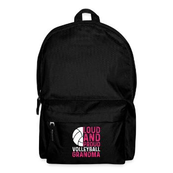 Proud Volleyball Grandma Mother's Day Volleyball Grandma - Backpack - black - Front