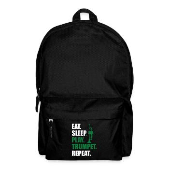 Trumpet Orchestra Musician Trumpeter Brass Music - Backpack - black - Front