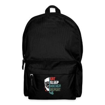 Cadeau de sports d’équipe pour un club de hockey sur glace - Sac à dos - noir - Devant