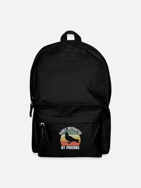 Taubenzüchter Taube Tauben lustige Sprüche - Rucksack - Schwarz