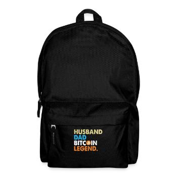 Bitcoin Père | Cadeau pour un investisseur crypto - Sac à dos - noir - Devant