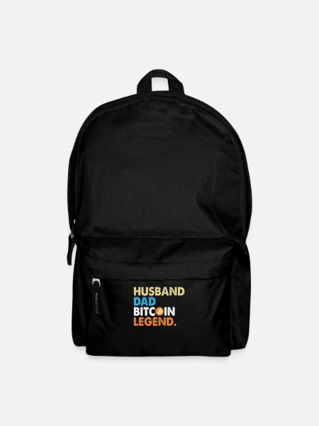 Bitcoin Vater | Geschenk für einen Crypto Investor - Rucksack - Schwarz