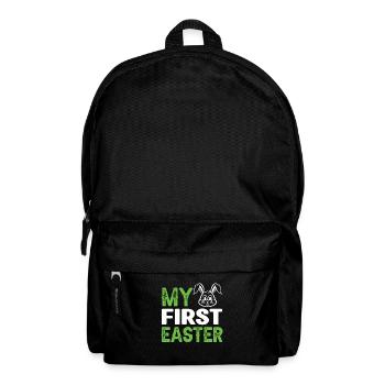 Mes premiers œufs de lapin de Pâques Bébé Enfant biologique - Sac à dos - noir - Devant