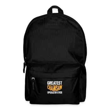Holz Kettensäge Holzfäller Holzarbeiter Klettern - Rucksack - Schwarz - Vorne
