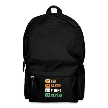 Fishing Hunting Fish Hook Hunter Rod Bait Bite - Backpack - black - Front