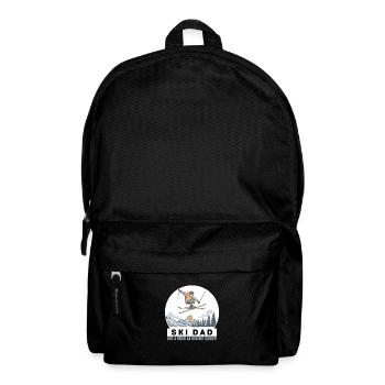Ski papa comme un papa ordinaire mais plus cool drôle de ski - Sac à dos - noir - Devant
