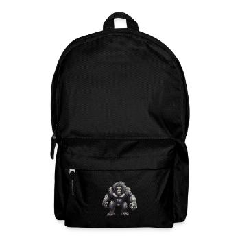 Animal gorille - Sac à dos - noir - Devant