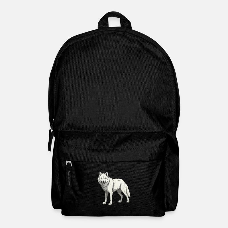 Wolf Tier - Rucksack - Schwarz