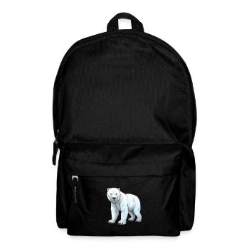 Polar Bear Animal - Backpack - black - Front