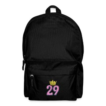 29 Zahl Krone - Rucksack - Schwarz - Vorne
