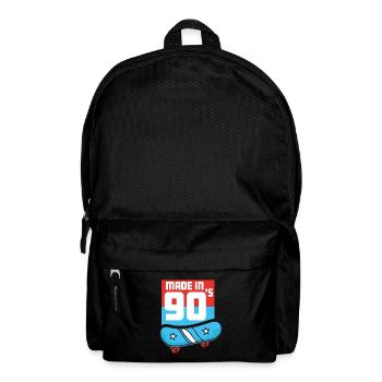 Made in 90s 90er Kind neunziger oldschool retro - Rucksack - Schwarz - Vorne