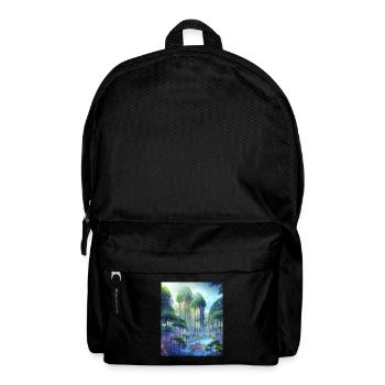 Forêt magique de conte de fées du futur - Sac à dos - noir - Devant