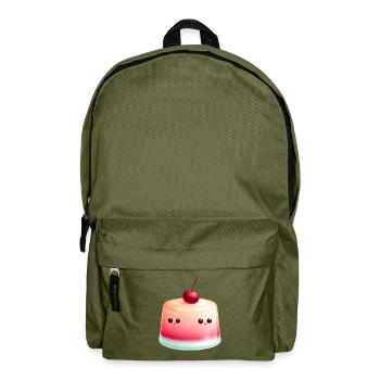 Pudding Jell-O Jelly Kawaii - Sac à dos - vert olive - Devant