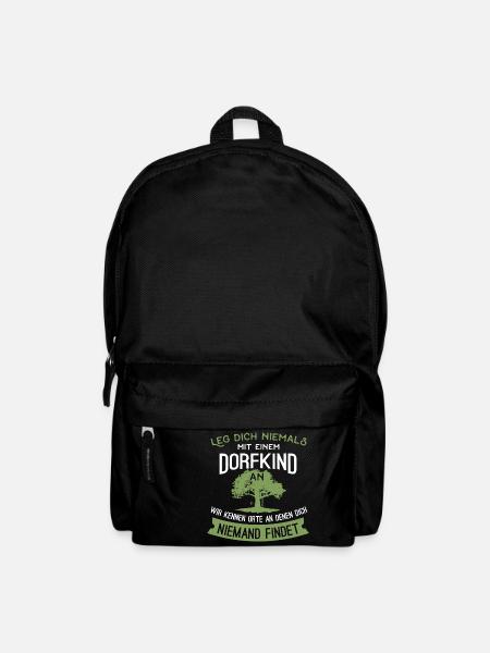 Dorfkind Baumhaus Dorf - Rucksack - Schwarz