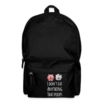 Vegan Shirt - Rucksack - Schwarz - Vorne