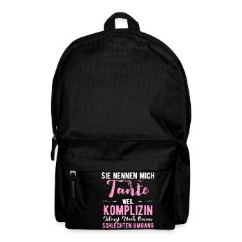 Sie nennen mich Tante Shirt - Rucksack - Schwarz - Vorne