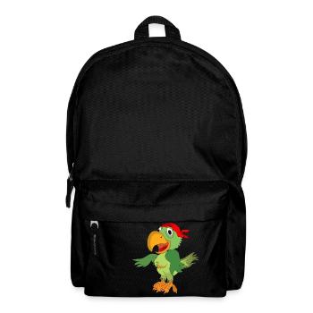 Papagei - Rucksack - Schwarz - Vorne