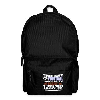 Les dieux Aéromodélisme cadeau - Sac à dos - noir - Devant