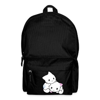 cat, kitten, cute - Backpack - black - Front