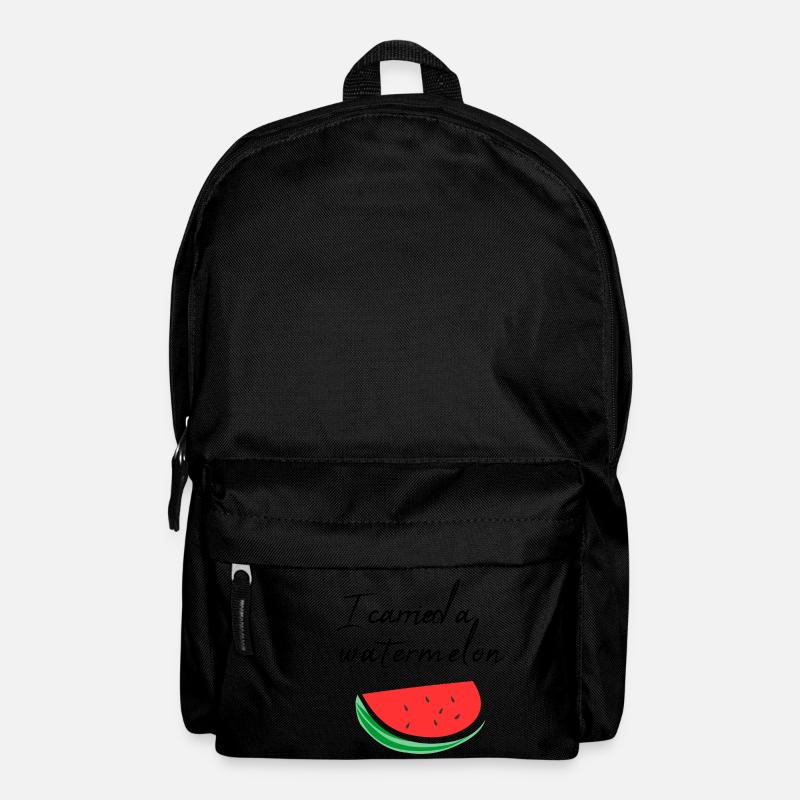 Ich habe eine Wassermelone getragen / Geschenk - Rucksack - Schwarz