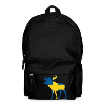 Elch Schweden - Rucksack - Schwarz - Vorne