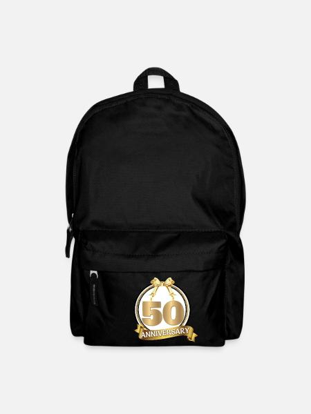 50e anniversaire de mariage d'or - Sac à dos - noir
